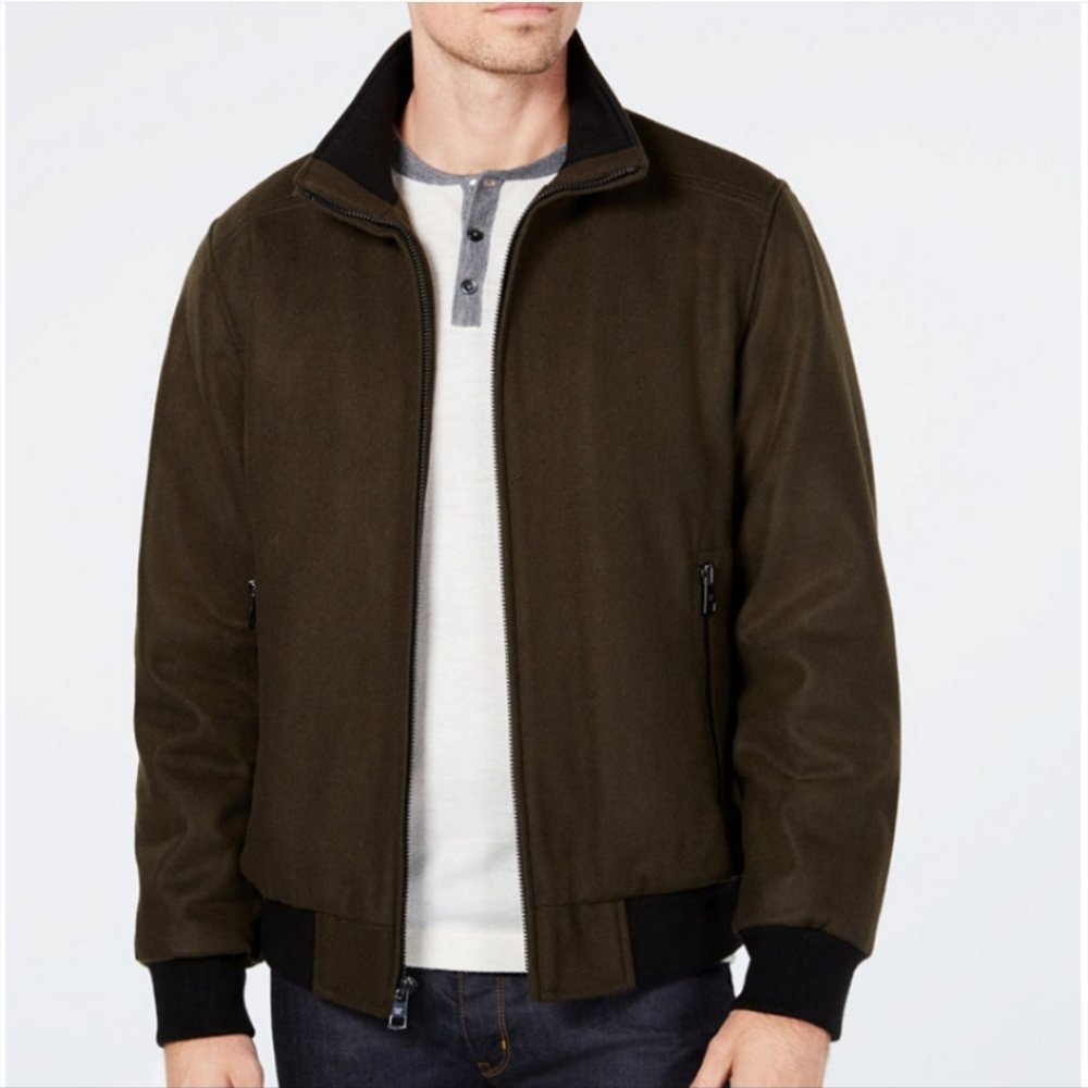 Green CK Men bomber jacket L